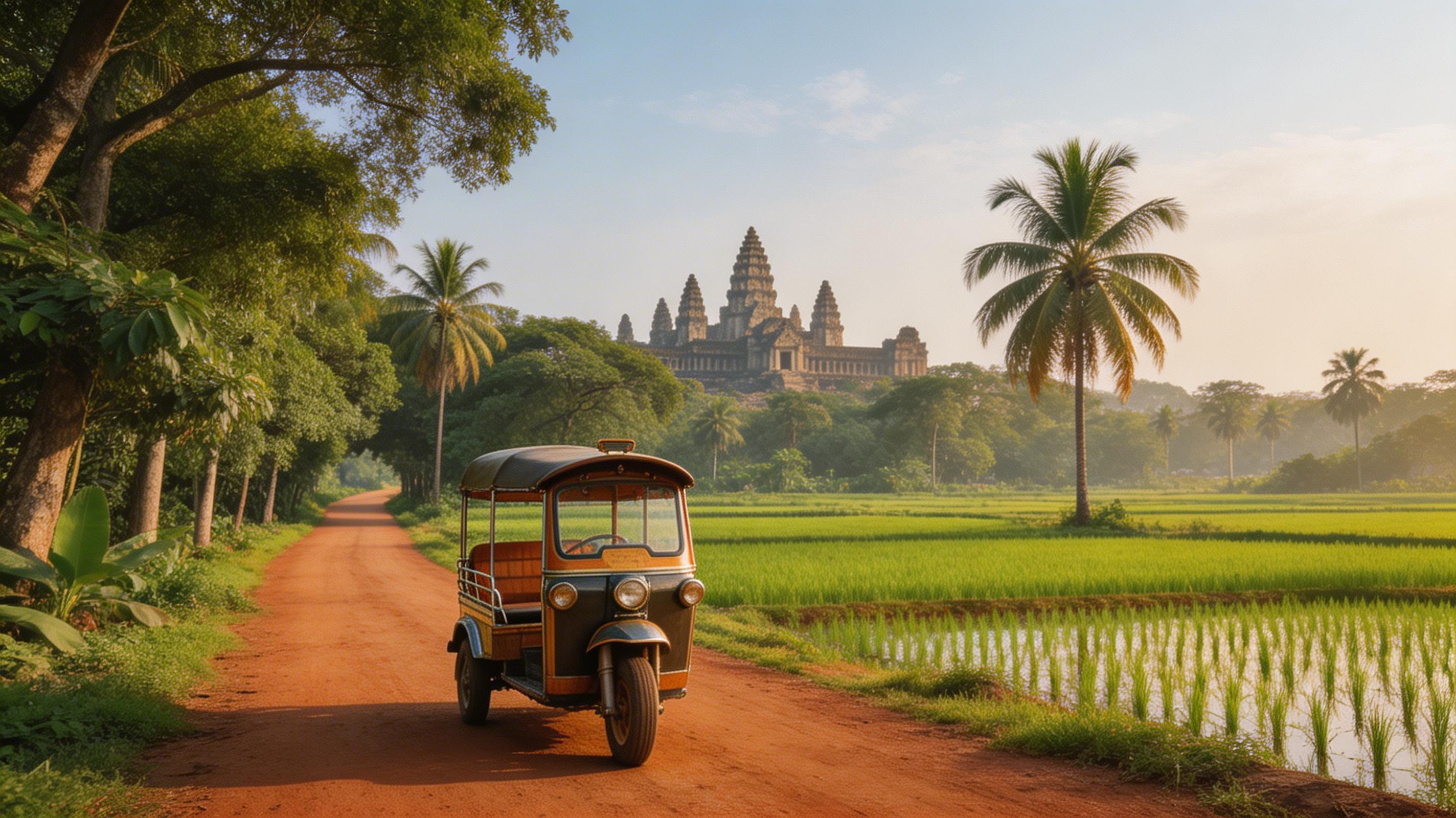 Siem Reap tuk-tuk transport how to get around Angkor temples Cambodia